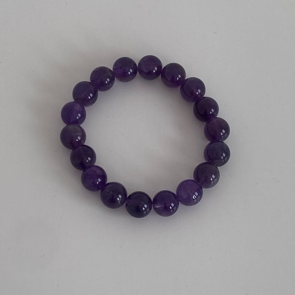 Amethyst Beaded Bracelet